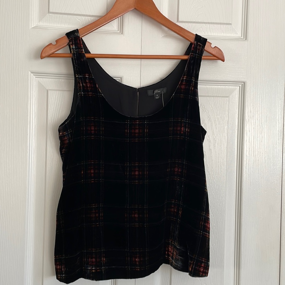 J .Crew velvet tank